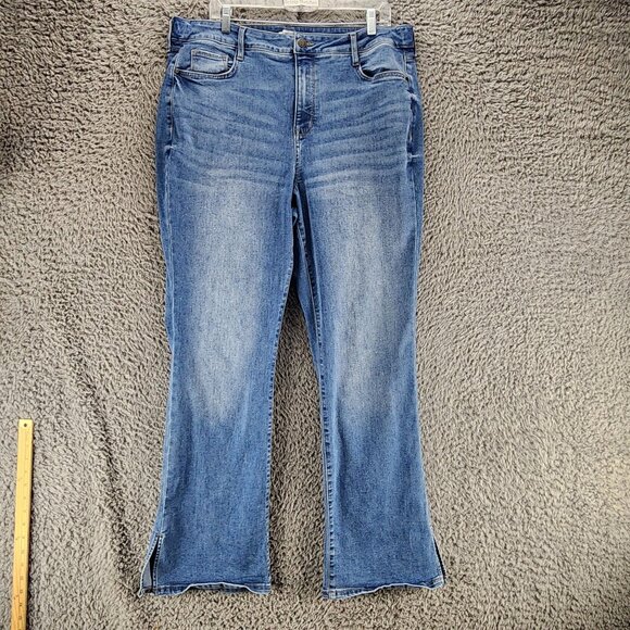 Nine West Jeans Womens 10 Blue Stretch High Rise Curvy Bootcut *GUC* - Picture 1 of 14